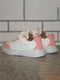 Біло-рожеві кросівки з липучками | 6823490 | фото 7