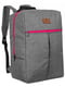 Сірий дорожній рюкзак для ручної поклажі | 6838155 | фото 2