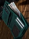 Зелений шкіряний гаманець | 6838193 | фото 2