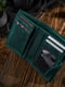 Зелений шкіряний гаманець | 6838193 | фото 4