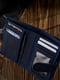 Синій шкіряний гаманець | 6838195 | фото 2