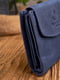 Синій шкіряний гаманець | 6838203 | фото 6
