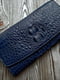 Синій гаманець зі шкіри крокодила | 6838258 | фото 5