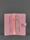 Шкіряний гаманець рожевого кольору | 6838304 | фото 3