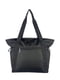 Чорна сумка-шопер із плащової тканини | 6838486 | фото 2
