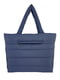 Синяя стеганная сумка-шопер | 6838490 | фото 2