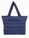 Синяя стеганная сумка-шопер | 6838491 | фото 2