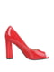 Туфли красные с открытым носком | 6837383 | фото 2