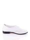 Білі шкіряні туфлі на шнурівці | 6838626 | фото 2