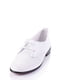 Белые кожаные туфли на шнуровке | 6838626 | фото 3