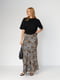 Атласная юбка с леопардовым принтом | 6838503 | фото 3