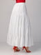 Длинная юбка молочного цвета с воланами | 6838533 | фото 2