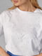 Белая футболка с термостразами | 6838551 | фото 4