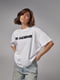 Трикотажна біла футболка з написом Jil Sander | 6838592 | фото 5