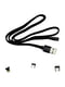 Магнітний USB cable  RC-169th magnetic 3 in 1 black | 6839124 | фото 2
