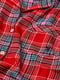 Красная клетчатая пижама: рубашка и брюки | 6839561 | фото 4
