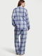 Клетчатая пижама: рубашка и брюки | 6839572 | фото 2