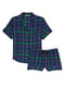 Клітчаста піжама: сорочка та шорти | 6839576 | фото 3