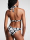 Раздельный черный купальник с цветочным принтом и пляжной юбкой | 6840326 | фото 5