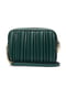 Зелена сумка через плече зі знімним брелоком з лого | 6840349 | фото 2