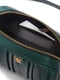 Зелена сумка через плече зі знімним брелоком з лого | 6840349 | фото 3