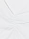 Хлопковый белый лонгслив со сборкой по шву | 6840363 | фото 2