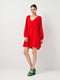 Короткое красное платье свободного фасона | 6840441 | фото 2