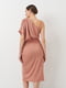 Приталена темно-рожева сукня на одне плече | 6840484 | фото 2