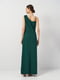 Довга зелена сукня з високим розрізом | 6840502 | фото 2