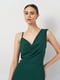 Довга зелена сукня з високим розрізом | 6840502 | фото 4
