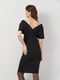 Облагющее черное платье для беременных с открытыми плечами | 6840504 | фото 3