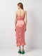 Ассиметричное розовое платье с оборкой по подолу | 6840554 | фото 3