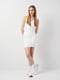 Облягаюча біла сукня-міні на одне плече | 6840557 | фото 2