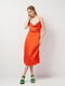 Оранжевое платье в бельевом стиле | 6840579 | фото 2