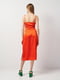 Оранжевое платье в бельевом стиле | 6840579 | фото 3