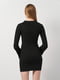 Коротка чорна сукня на гудзиках | 6840593 | фото 3