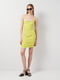 Драпована облягаюча сукня салатового кольору | 6840602 | фото 2