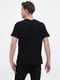 Чорна бавовняна футболка з принтом | 6844301 | фото 2
