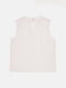 Розовая блуза с фигурным вырезом | 6844325