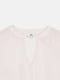 Розовая блуза с фигурным вырезом | 6844325 | фото 3