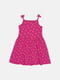 Темно-рожевий сарафан з принтом та відрізною спідницею | 6844398 | фото 2