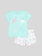 Бавовняна піжама: футболка та шорти | 6844420