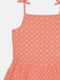 Оранжевый сарафан с принтом и отрезной юбкой | 6844482 | фото 3