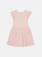 Рожева сукня з принтом та відрізною спідницею | 6844484 | фото 2