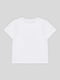 Біла піжамна футболка з принтом | 6844512 | фото 2