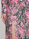 Разноцветное платье А-силуэта с разрезом | 6844859 | фото 4