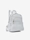 Белый кожаный рюкзак на молнии | 6838322 | фото 3
