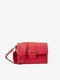 Красная кожаная сумка через плечо с клапаном | 6838419 | фото 2