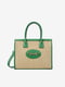 Зеленая сумка тоут на кожаном ремешке | 6838453 | фото 2