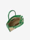 Зеленая сумка тоут на кожаном ремешке | 6838453 | фото 4